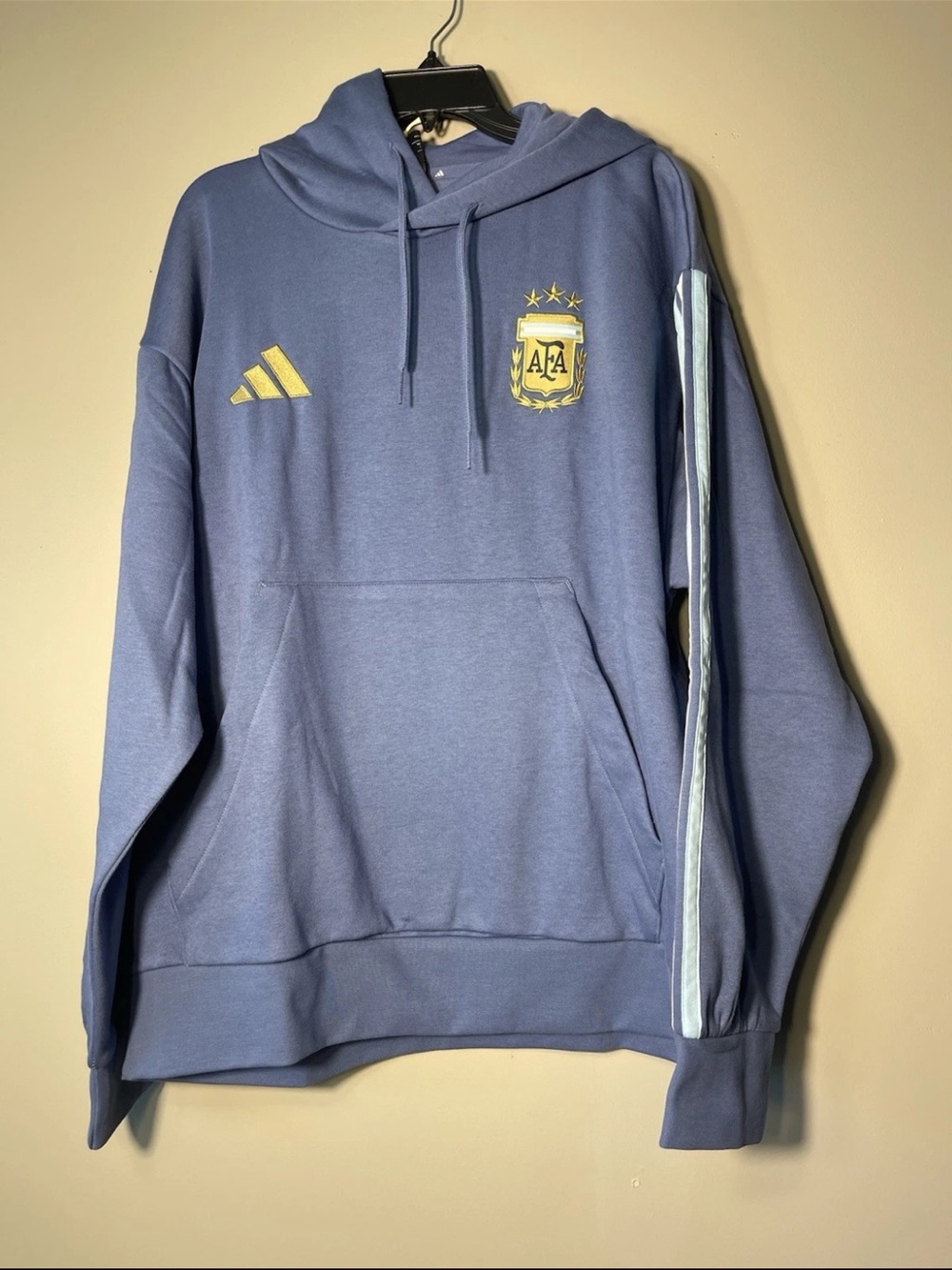 Adidas Argentina National Soccer Team DNA Hoodie & Sweatpants Set Size XL